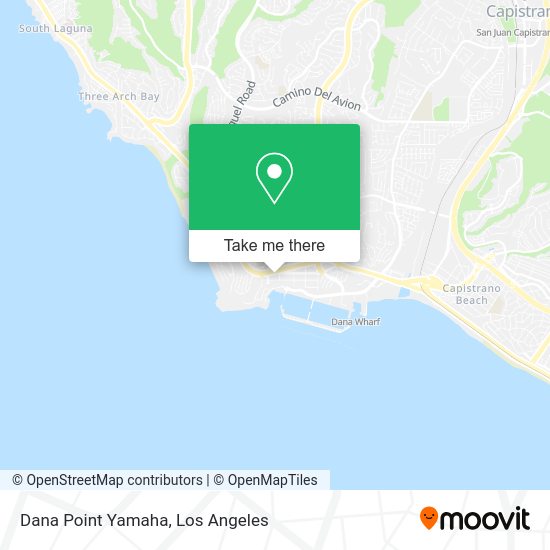 Mapa de Dana Point Yamaha