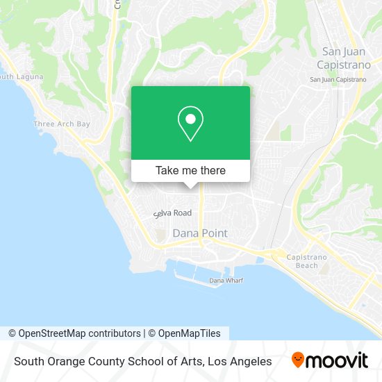 South Orange County School of Arts map