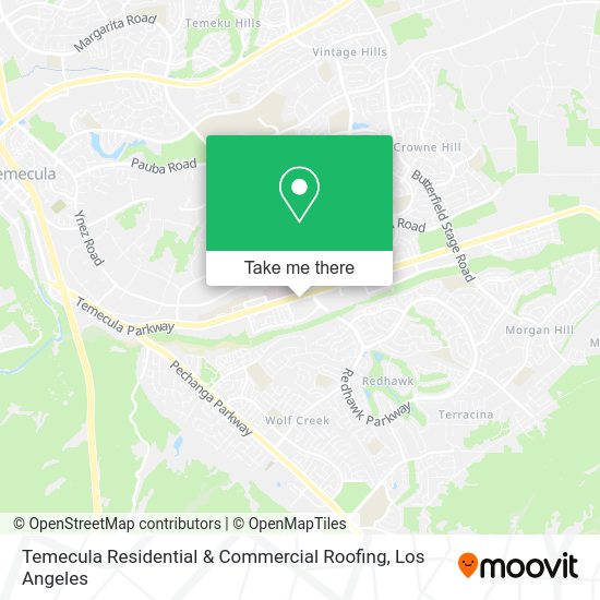 Temecula Residential & Commercial Roofing map