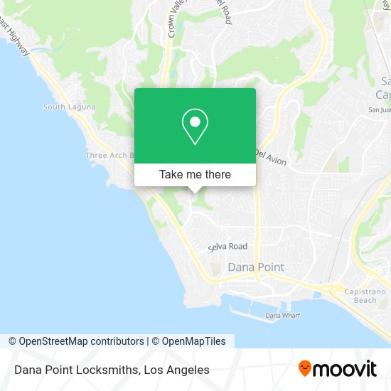 Dana Point Locksmiths map