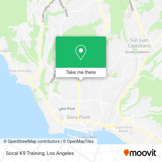 Mapa de Socal K9 Training