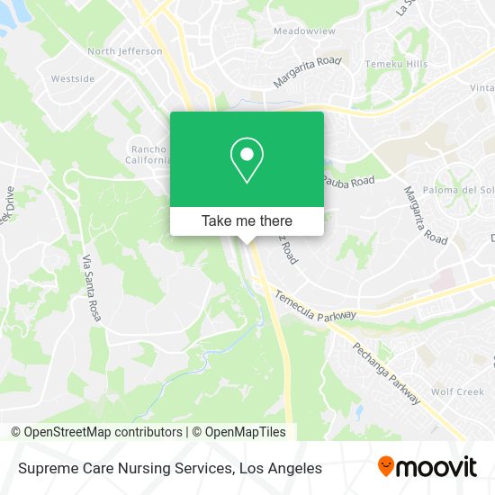 Mapa de Supreme Care Nursing Services