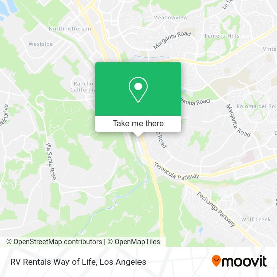 RV Rentals Way of Life map