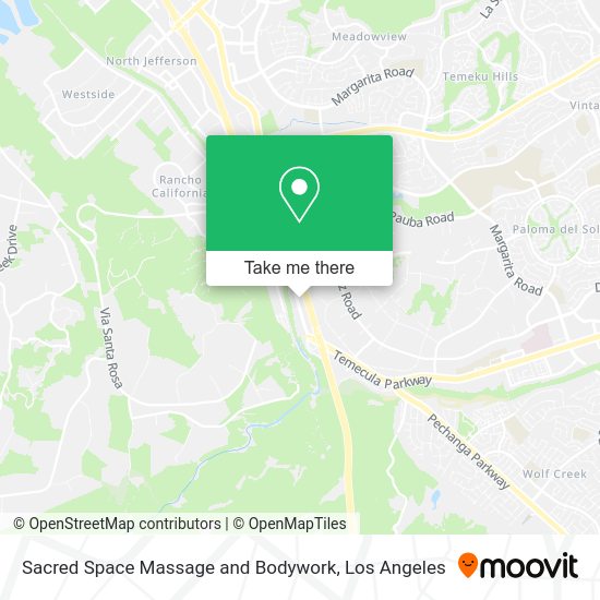Sacred Space Massage and Bodywork map