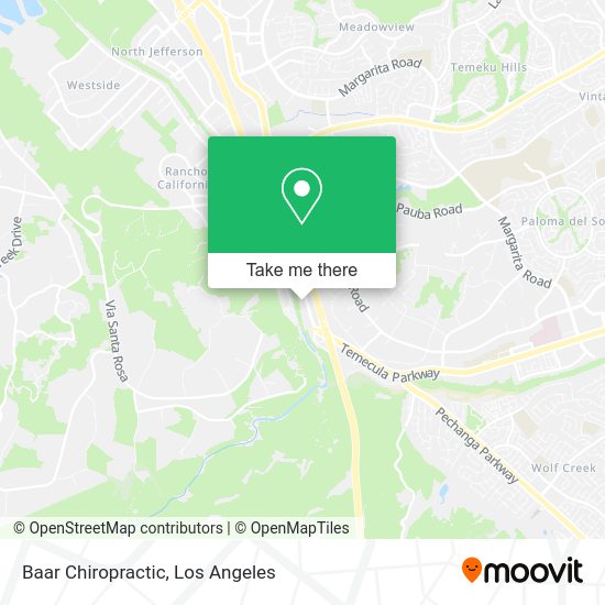 Baar Chiropractic map