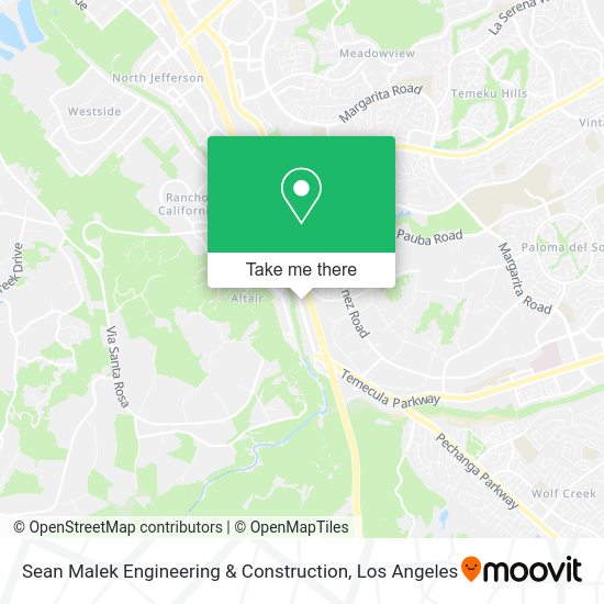 Mapa de Sean Malek Engineering & Construction