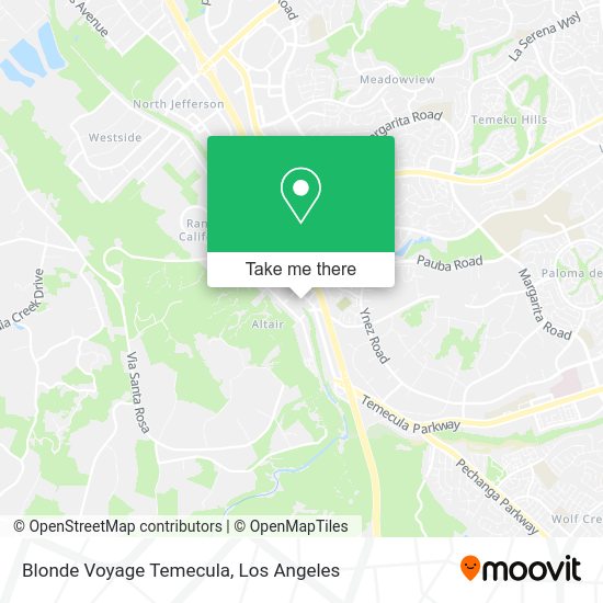 Mapa de Blonde Voyage Temecula