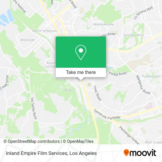 Inland Empire Film Services map