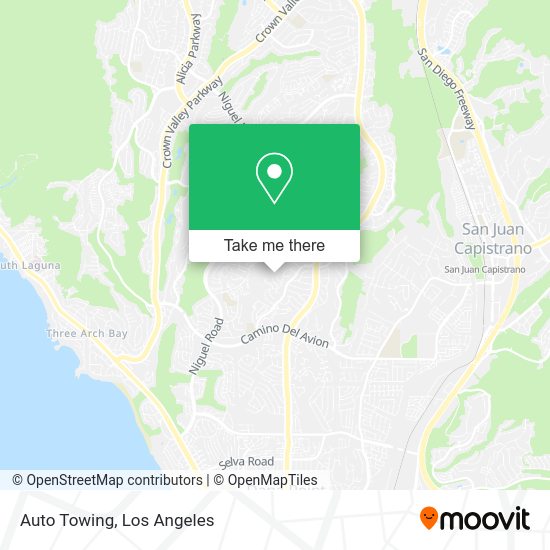 Auto Towing map