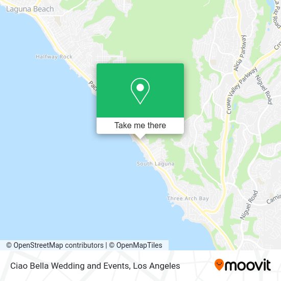 Ciao Bella Wedding and Events map