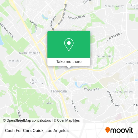 Cash For Cars Quick map