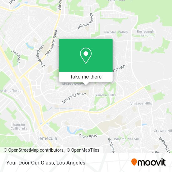 Your Door Our Glass map