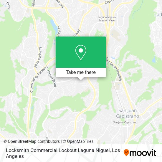 Locksmith Commercial Lockout Laguna Niguel map