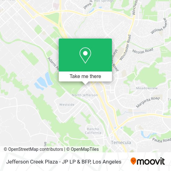 Jefferson Creek Plaza - JP LP & BFP map