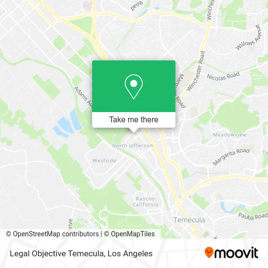 Legal Objective Temecula map