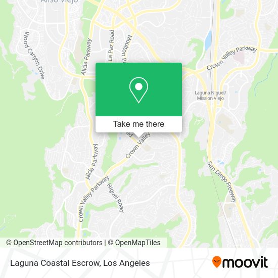 Mapa de Laguna Coastal Escrow