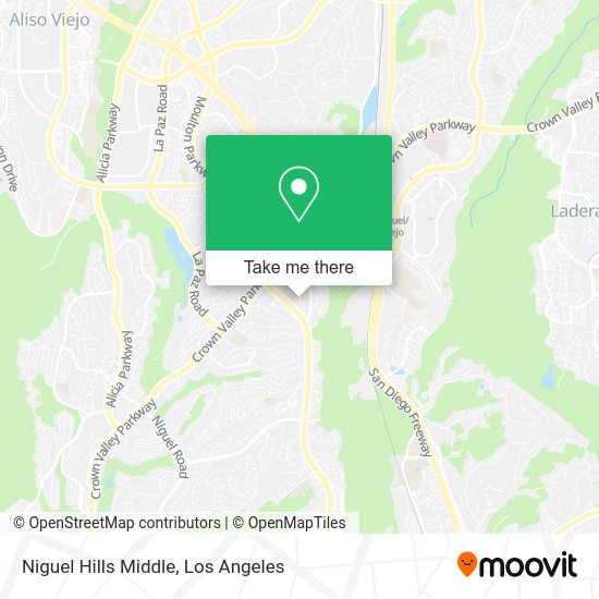 Niguel Hills Middle map