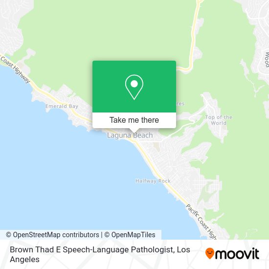 Mapa de Brown Thad E Speech-Language Pathologist