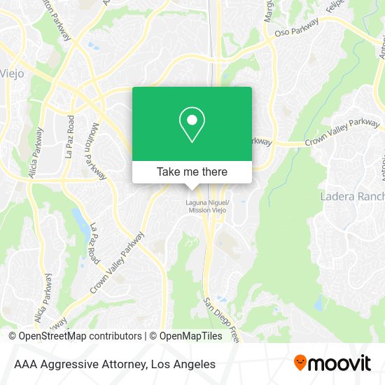 AAA Aggressive Attorney map