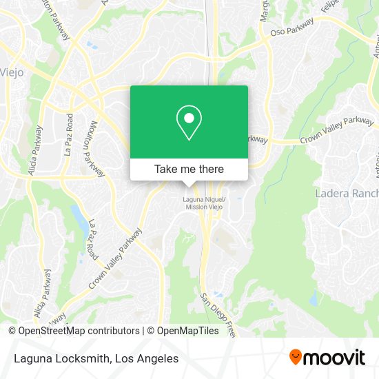 Laguna Locksmith map