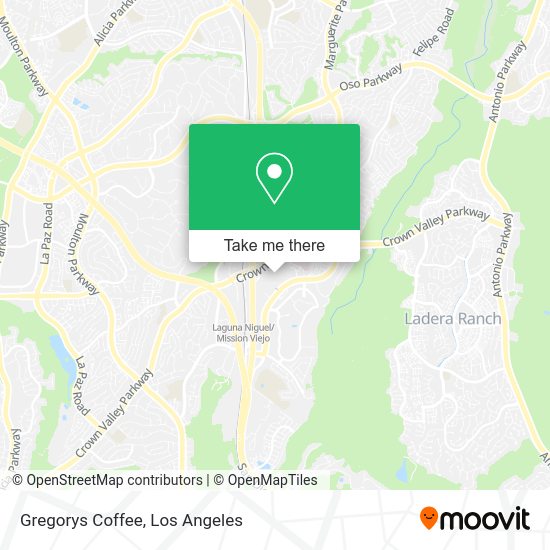 Gregorys Coffee map