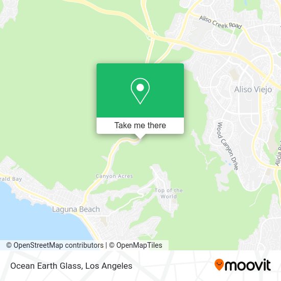 Mapa de Ocean Earth Glass