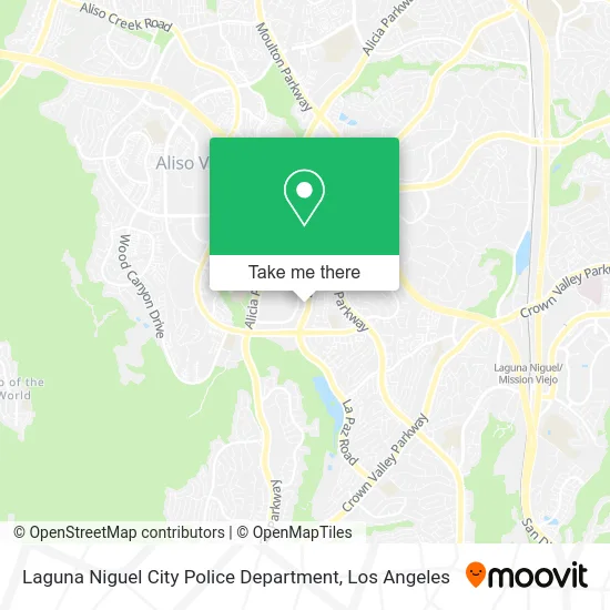 Laguna Niguel City Police Department map