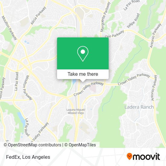 Mapa de FedEx