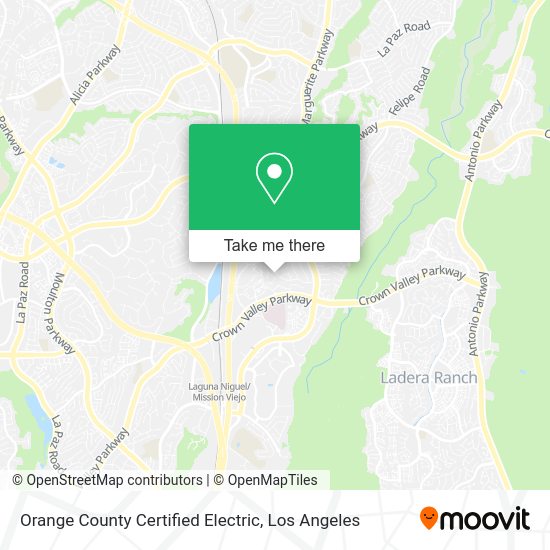 Orange County Certified Electric map