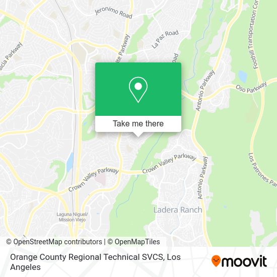 Mapa de Orange County Regional Technical SVCS
