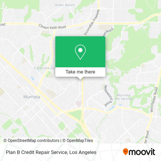 Mapa de Plan B Credit Repair Service