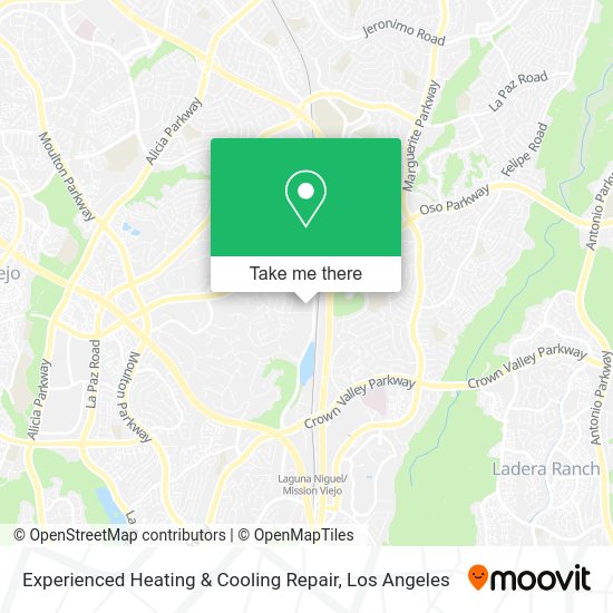 Mapa de Experienced Heating & Cooling Repair