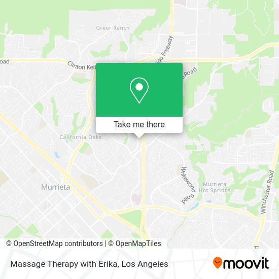 Massage Therapy with Erika map