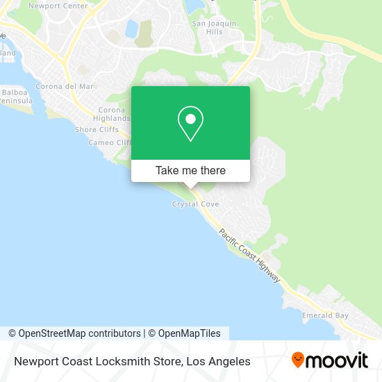 Newport Coast Locksmith Store map