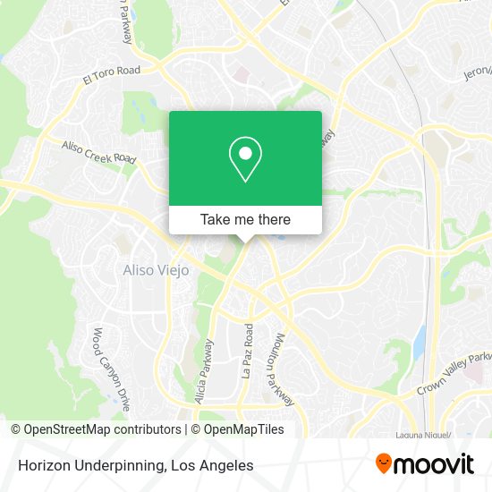 Horizon Underpinning map