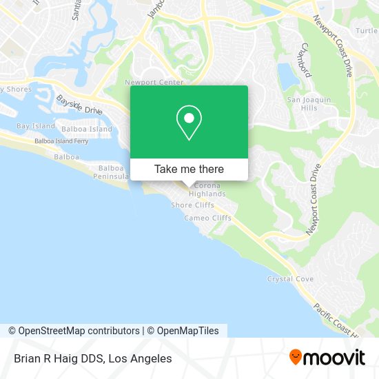 Mapa de Brian R Haig DDS