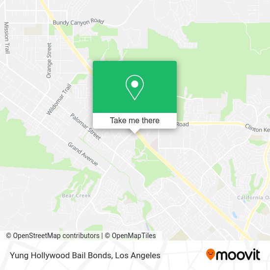 Yung Hollywood Bail Bonds map