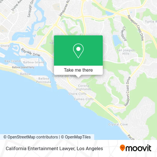 California Entertainment Lawyer map