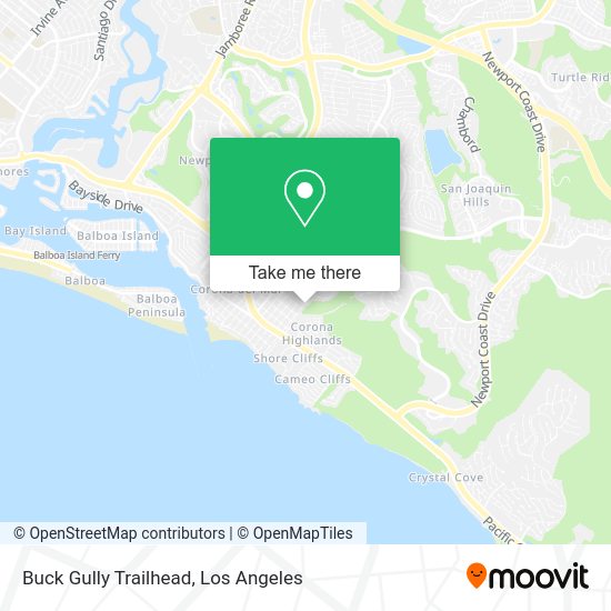 Buck Gully Trailhead map