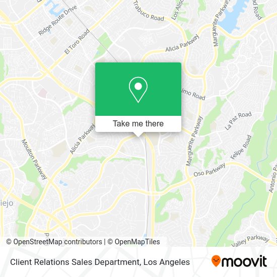 Client Relations Sales Department map