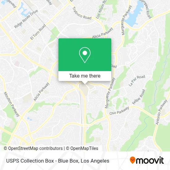 USPS Collection Box - Blue Box map