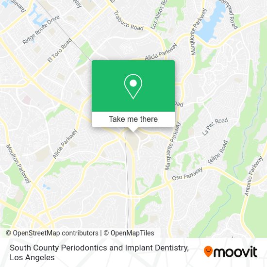 Mapa de South County Periodontics and Implant Dentistry