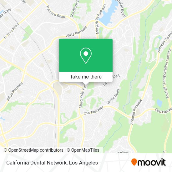 California Dental Network map