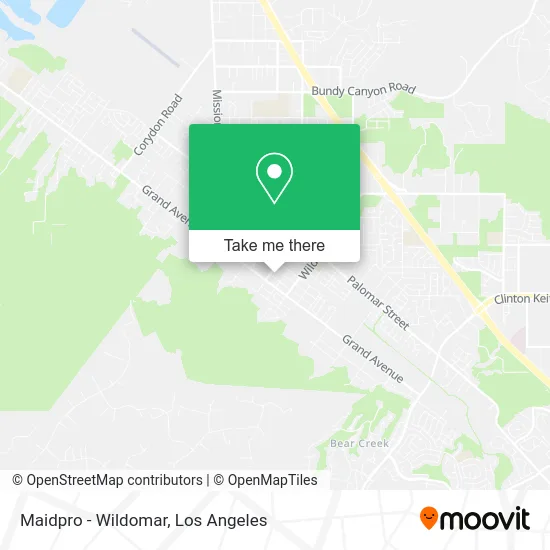 Maidpro - Wildomar map
