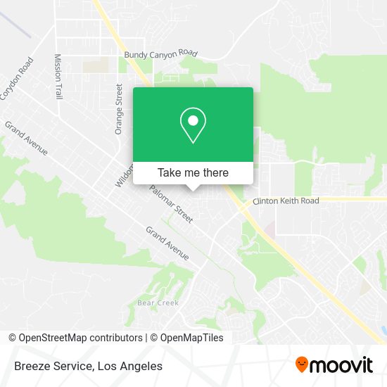 Mapa de Breeze Service