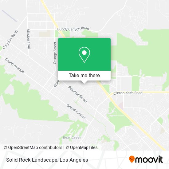 Solid Rock Landscape map
