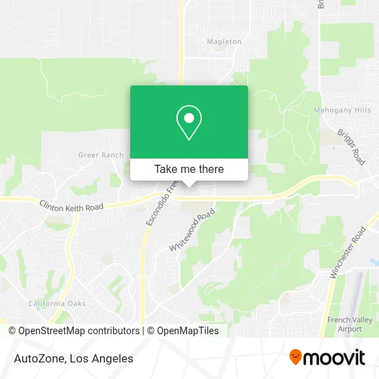 AutoZone map