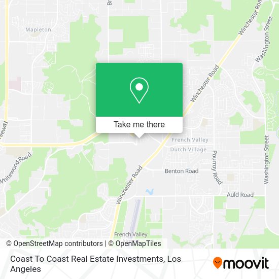 Coast To Coast Real Estate Investments map