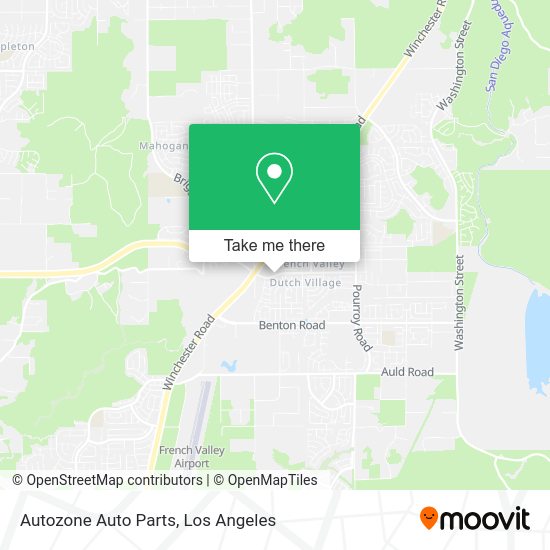 Autozone Auto Parts map
