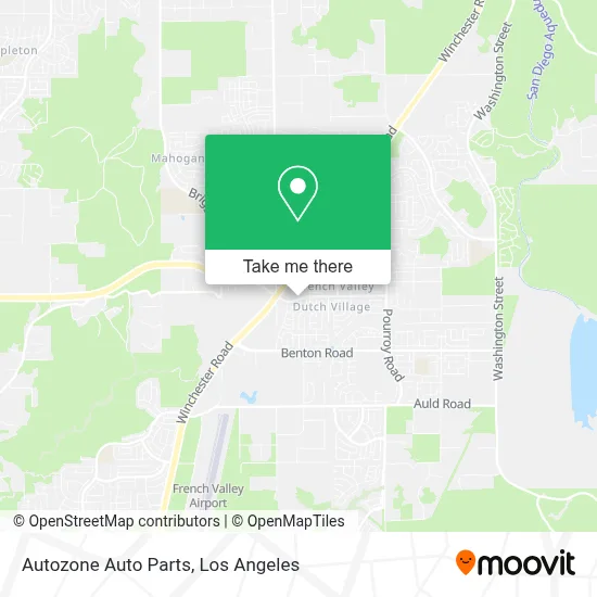 Autozone Auto Parts map